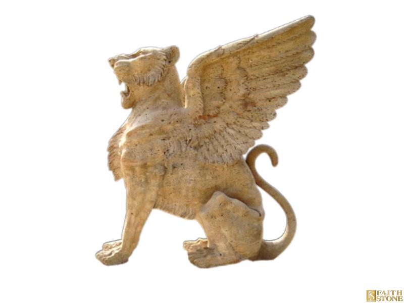 Löwenstatuen aus Marmor
