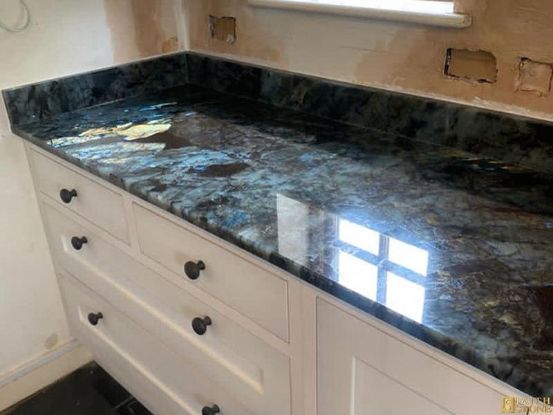 Blauer Granit für Küchenarbeitsplatte
