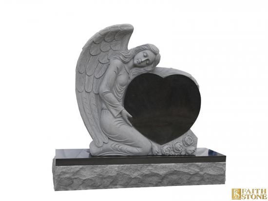 granite angel tombstone